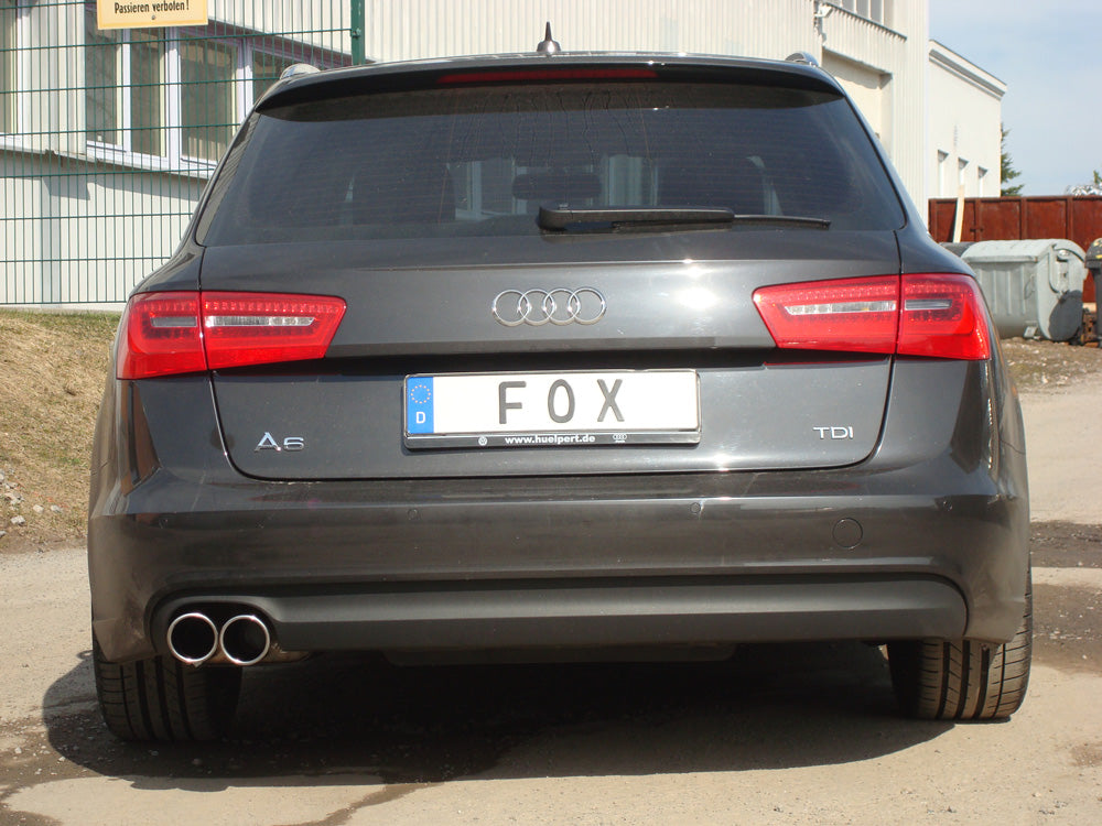 FOX Audi A6 4G - 2,0l TDI Endschalldämpfer einseitig - 2x90 Typ 16