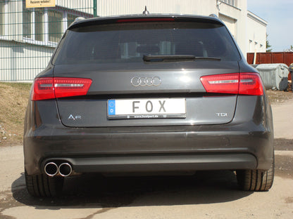 FOX Audi A6 4G - 2,0l TDI Endschalldämpfer einseitig - 2x90 Typ 16