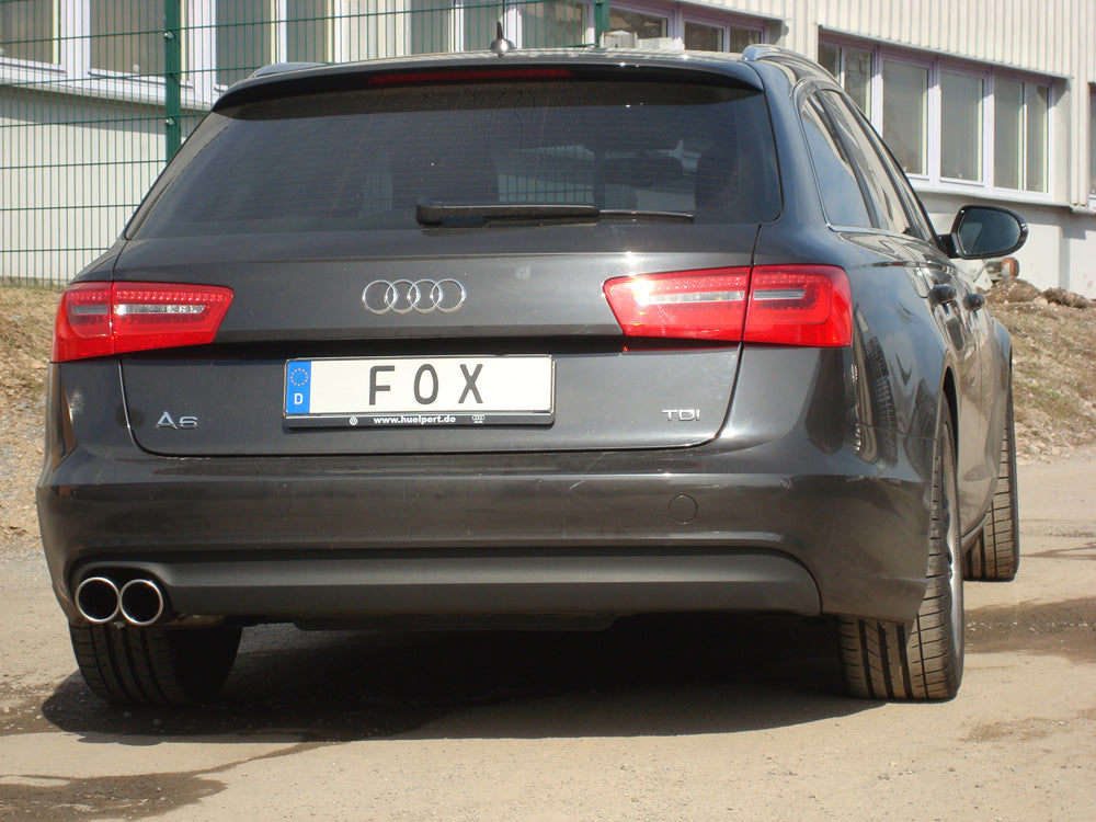 FOX Audi A6 4G - 2,0l TDI Endschalldämpfer einseitig - 2x90 Typ 16