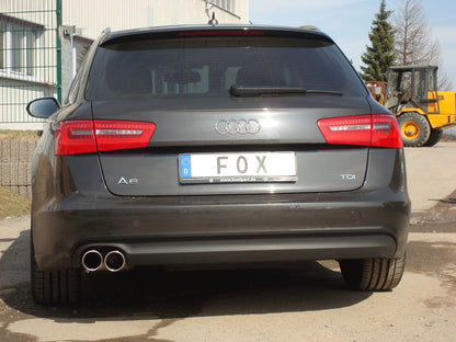 FOX Audi A6 4G - 2,0l TDI Endschalldämpfer einseitig - 2x90 Typ 16