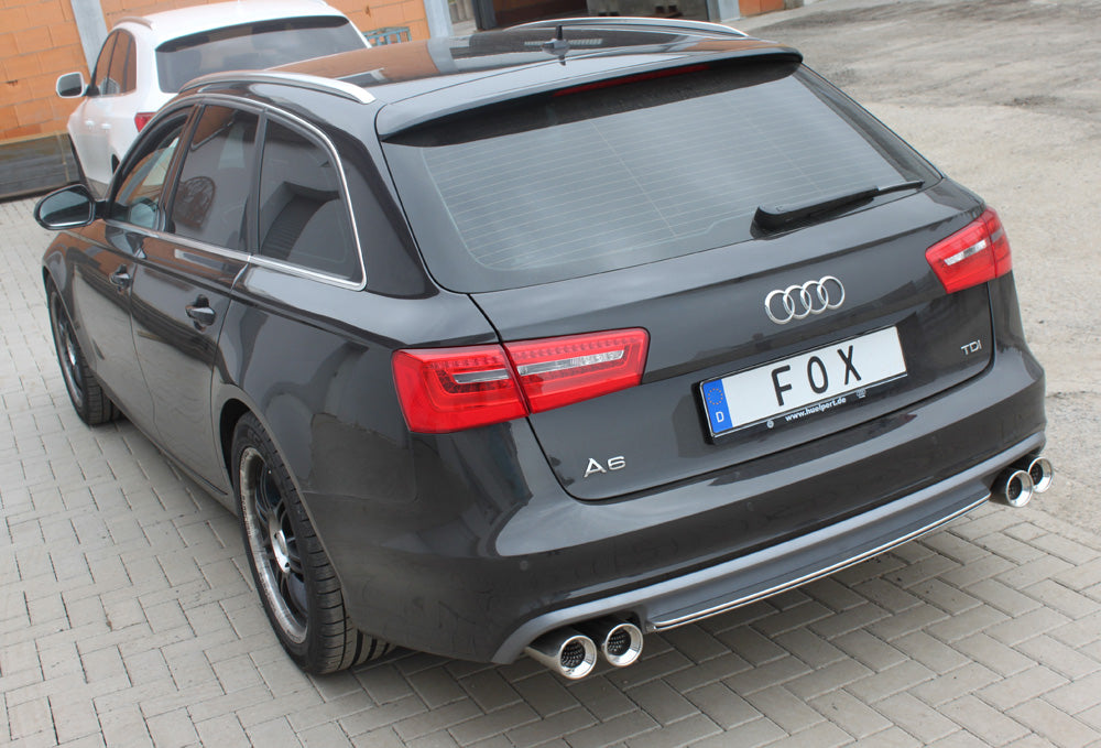 FOX Audi A6 4G - 2,0l TDI Endschalldämpfer rechts/links zweiflutig - 2x90 Typ 13 rechts/links