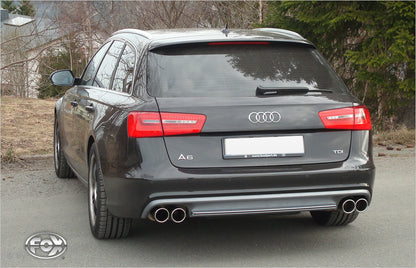 FOX Audi A6 4G - 2,0l TFSI + 2,8l FSI Endschalldämpfer rechts/links zweiflutig - 2x90 Typ 16 rechts/links