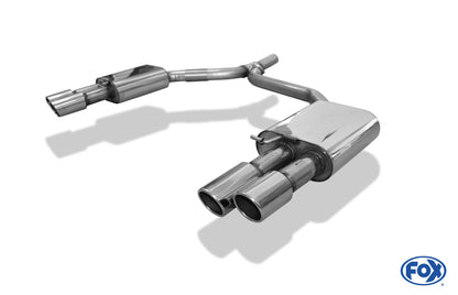 FOX Audi A6 4G - 2,0l TDI Endschalldämpfer rechts/links zweiflutig - 2x90 Typ 16 rechts/links
