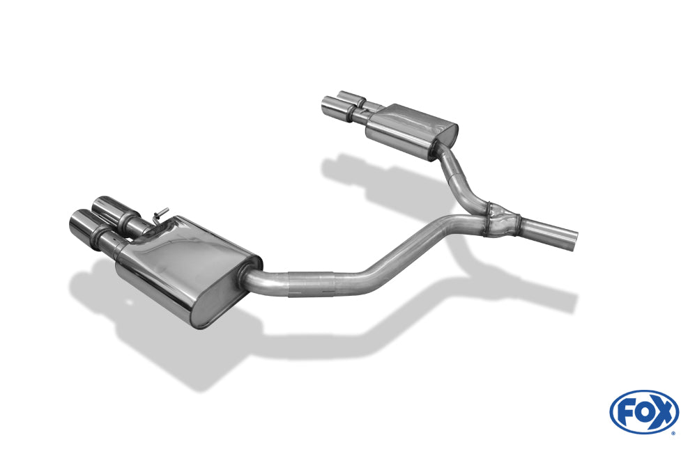 FOX Audi A6 4G - 2,0l TDI Endschalldämpfer rechts/links zweiflutig - 2x90 Typ 16 rechts/links