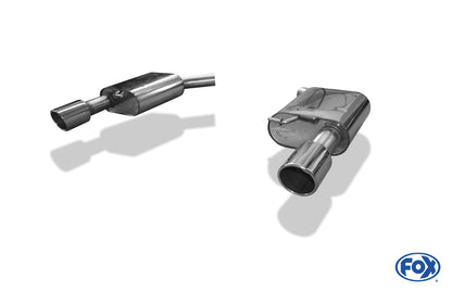FOX Audi A6 4G - 3,0l TFSI Endschalldämpfer rechts/links - 1x100 Typ 16 rechts/links