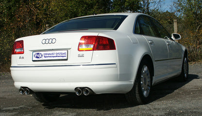 FOX Audi A8 Typ 4E Endschalldämpfer rechts/links Ø70mm - 2x80 Typ 17 rechts/links