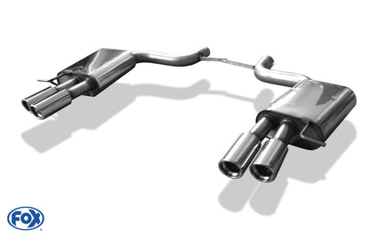 FOX Audi A8 Typ 4E Endschalldämpfer rechts/links Ø70mm - 2x80 Typ 17 rechts/links