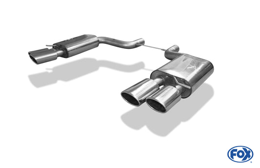 FOX Audi S8 - 4E Endschalldämpfer rechts/links - 2x115x85 Typ 32 rechts/links