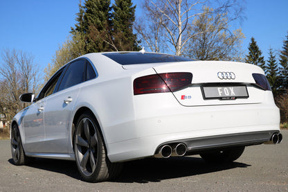 FOX Audi S8 Typ 4H Endschalldämpfer rechts/links zweiflutig - 2x100 Typ 16 rechts/links