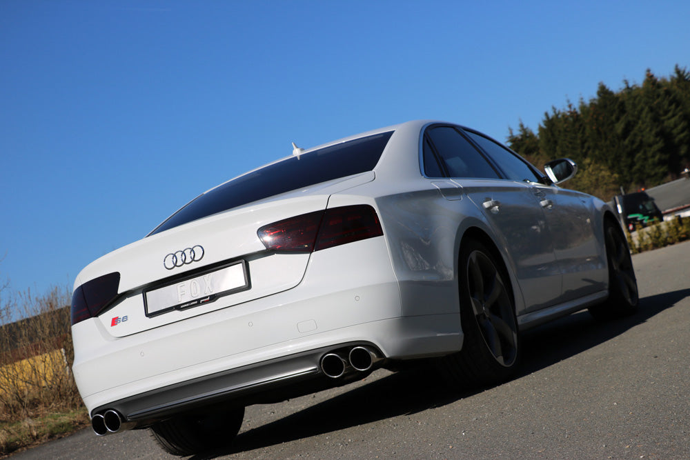 FOX Audi S8 Typ 4H Endschalldämpfer rechts/links zweiflutig - 2x100 Typ 16 rechts/links
