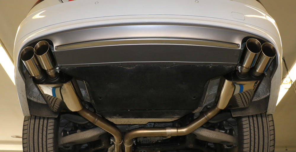 FOX Audi S8 Typ 4H Endschalldämpfer rechts/links zweiflutig - 2x90 Typ 25 rechts/links
