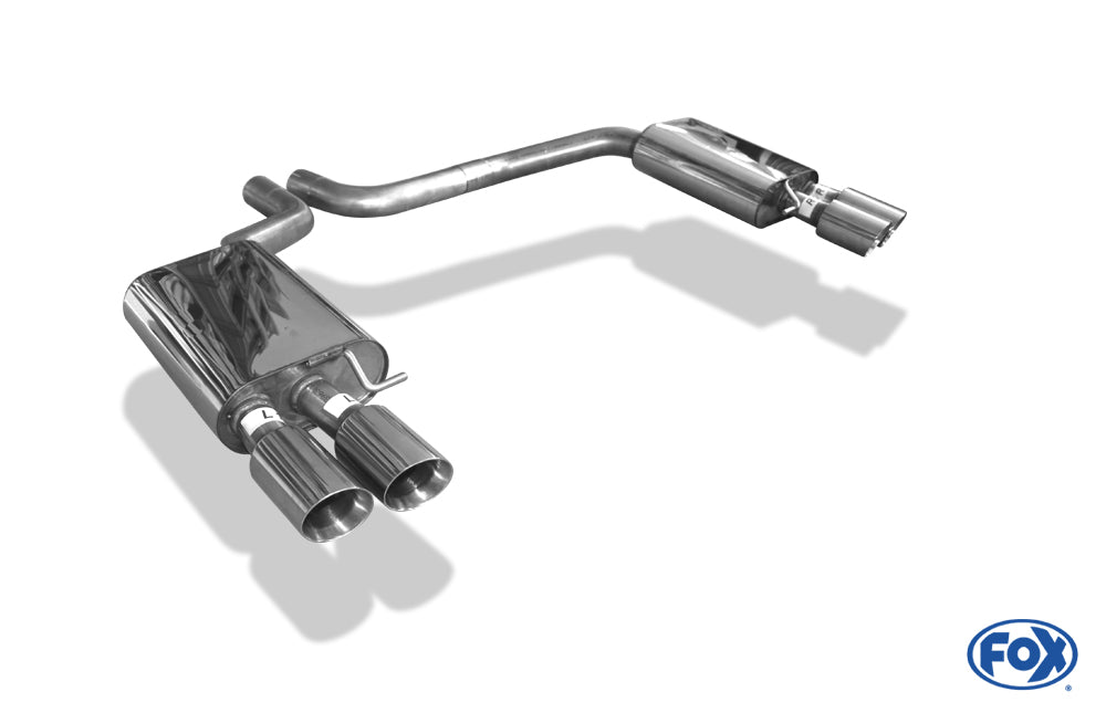 FOX Audi S8 Typ 4H Endschalldämpfer rechts/links zweiflutig - 2x90 Typ 25 rechts/links