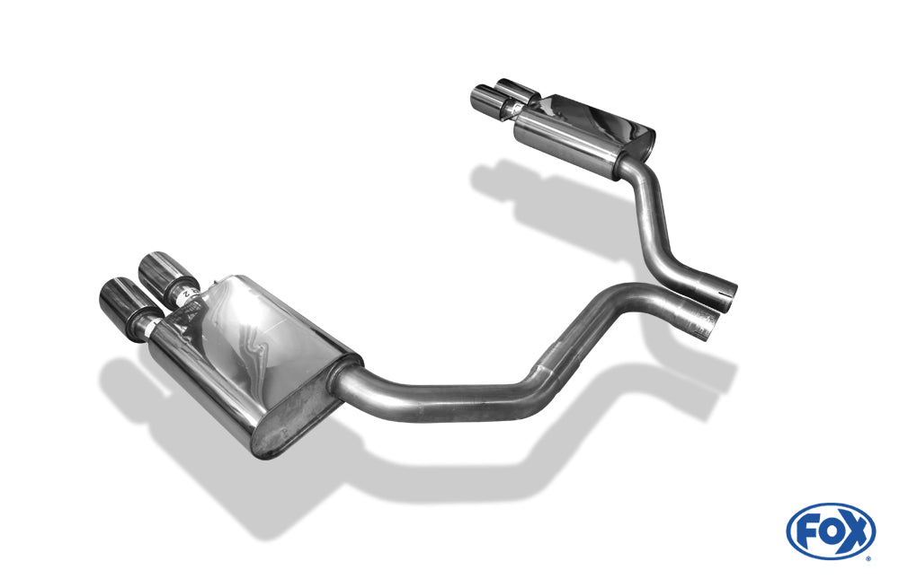 FOX Audi S8 Typ 4H Endschalldämpfer rechts/links zweiflutig - 2x90 Typ 25 rechts/links