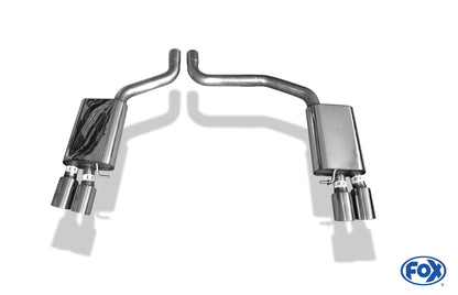 FOX Audi S8 Typ 4H Endschalldämpfer rechts/links zweiflutig - 2x90 Typ 25 rechts/links