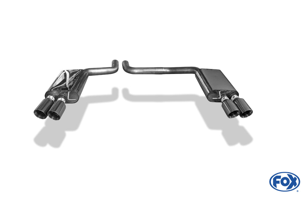 FOX Audi S8 Typ 4H Endschalldämpfer rechts/links zweiflutig - 2x90 Typ 25 rechts/links