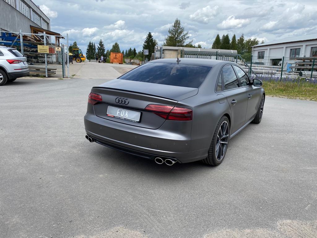 FOX Audi S8 Typ 4H mit Abgasklappen Endschalldämpfer rechts/links zweiflutig - 2x106x71 Typ 38 rechts/links