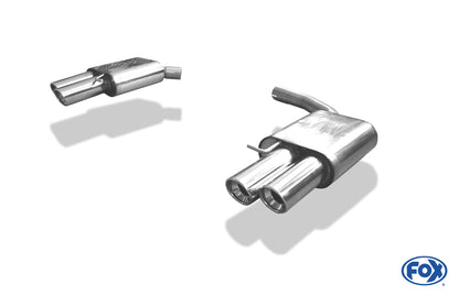 FOX Audi A4/A5 B8 Limousine/Avant/S-Line Frontantrieb & Quattro Endschalldämpfer rechts/links - 2x90 Typ 17 rechts/links