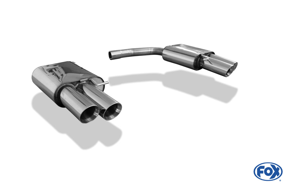FOX Audi A4 B8/ A5 8T quattro  Coupe/A5 Cabrio Endschalldämpfer rechts/links für 2-Rohr zweiflutig - 2x90 Typ 25 rechts/links