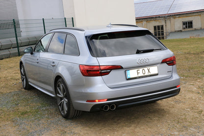 FOX Audi A4 B9 - 3,0l TDI - quattro Endschalldämpfer - 2x80 Typ 25