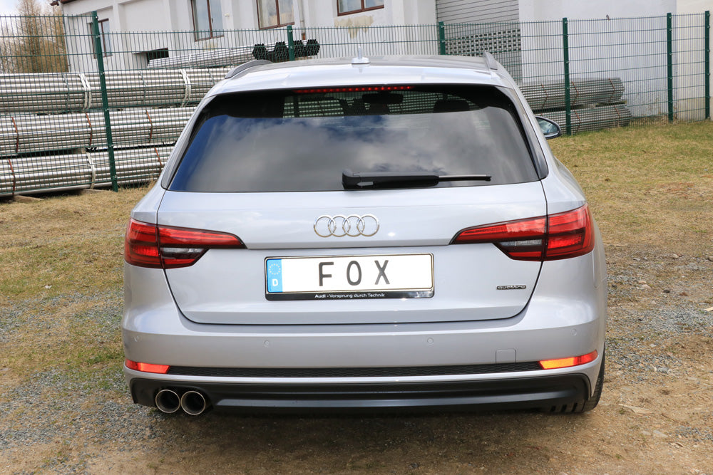 FOX Audi A4 B9 - 3,0l TDI - quattro Endschalldämpfer - 2x80 Typ 25
