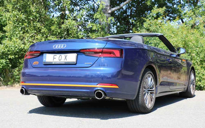FOX Audi A5 quattro B9 Cabrio Endschalldämpfer rechts/links für 1-Rohr einflutig - 1x100 Typ 16 rechts/links
