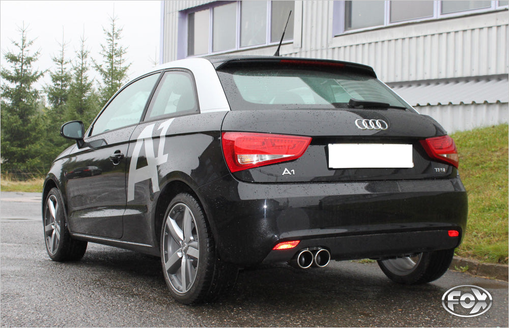FOX Audi A1 Kompakt/ A1 Sportback Endschalldämpfer - 2x90 Typ 16