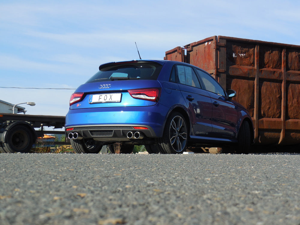 FOX Audi S1 quattro Endschalldämpfer Ausgang rechts/links - 2x90 Typ 12 rechts/links