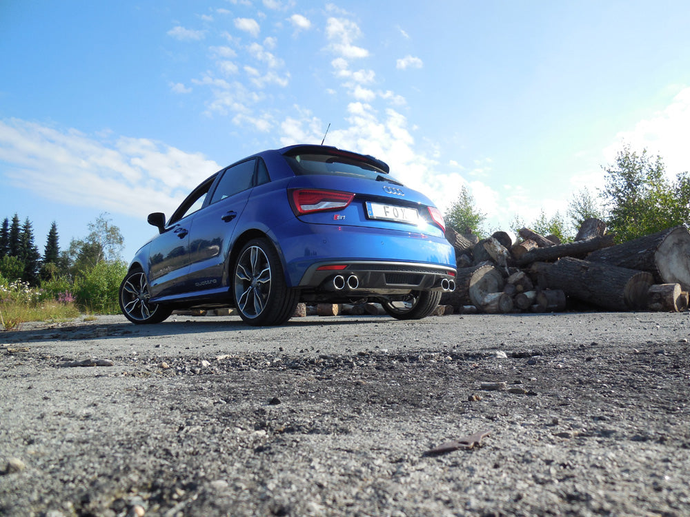 FOX Audi S1 quattro Endschalldämpfer Ausgang rechts/links - 2x90 Typ 12 rechts/links