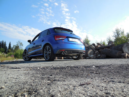 FOX Audi S1 quattro Endschalldämpfer Ausgang rechts/links - 2x90 Typ 12 rechts/links