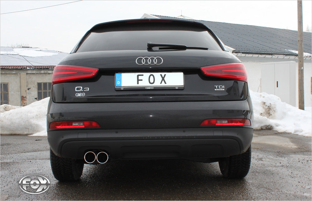 FOX Audi Q3 quattro - Benzin Endschalldämpfer - 2x80 Typ 12