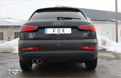 FOX Audi Q3 quattro - Benzin Endschalldämpfer - 2x80 Typ 12