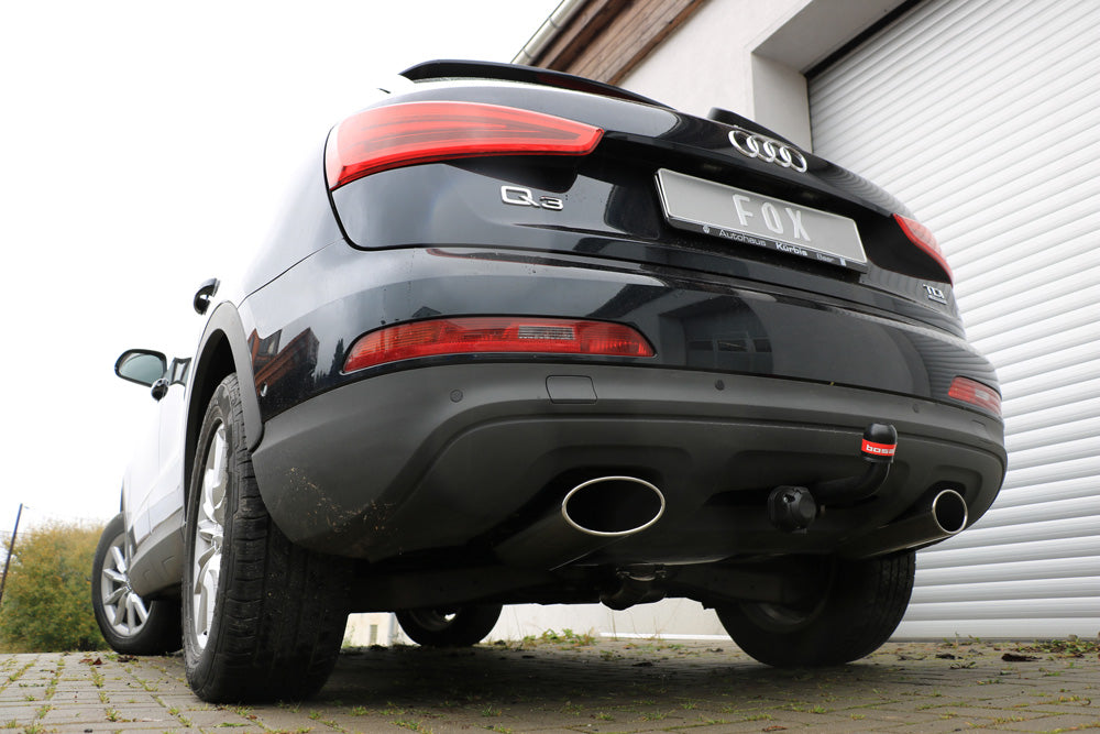 FOX Audi Q3 quattro Diesel Endschalldämpfer Ausgang rechts/links - 160x90 Typ 38 rechts/links
