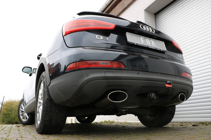 FOX Audi Q3 quattro Diesel Endschalldämpfer Ausgang rechts/links - 160x90 Typ 38 rechts/links