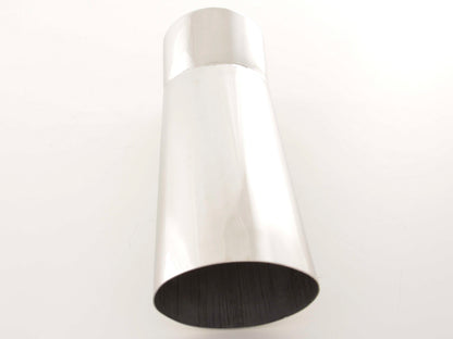 Endrohr Edelstahl universal, Anschweißendrohr oval / DMT 117x85 mm