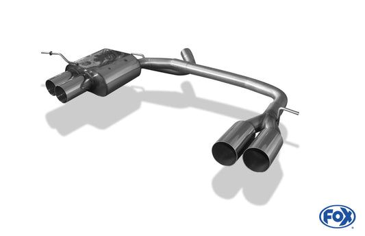 FOX BMW E87 118d 120d Endschalldämpfer Ausgang rechts/links  - 2x76 Typ 10 rechts/links