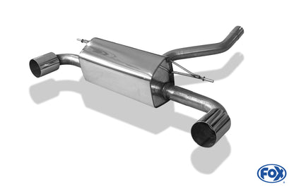FOX BMW F20/F21 - 120d Endschalldämpfer quer Ausgang rechts/links - 1x100 Typ 10 rechts/links