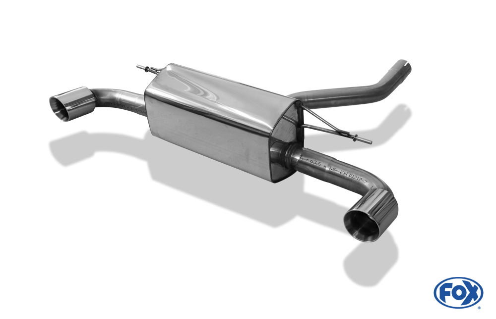 FOX BMW F20/F21 - 120d Endschalldämpfer quer Ausgang rechts/links - 1x90 Typ 25 rechts/links