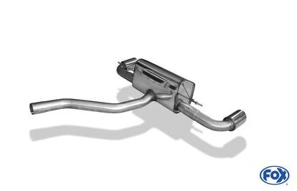 FOX BMW F20/F21 - 120d Endschalldämpfer quer Ausgang rechts/links - 1x90 Typ 25 rechts/links