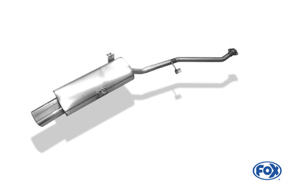 FOX BMW E30 316i/ 318i ab 9/87` Halbanlage ab Kat mit 2-Loch Flansch - 135x80 Typ 53