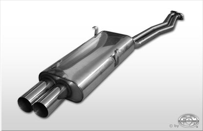 FOX BMW E30 320i/ 325i Facelift Endschalldämpfer - 2x76 Typ 10