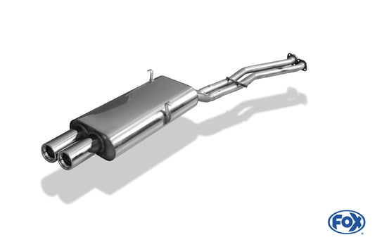 FOX BMW E30 320i/ 325i Facelift Endschalldämpfer - 2x76 Typ 13