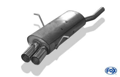 FOX BMW E46 316/ 318 Endschalldämpfer zweiflutig - 2x76 Typ 10