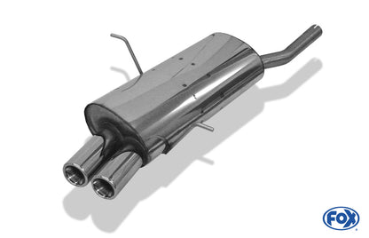 FOX BMW E46 316/ 318 Endschalldämpfer zweiflutig - 2x76 Typ 13