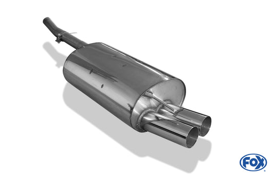 FOX BMW E46 320d Endschalldämpfer einflutig - 2x76 Typ 10