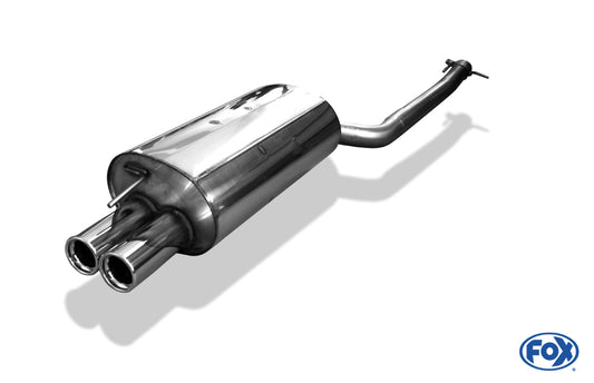 FOX BMW E46 320d Endschalldämpfer einflutig - 2x76 Typ 13
