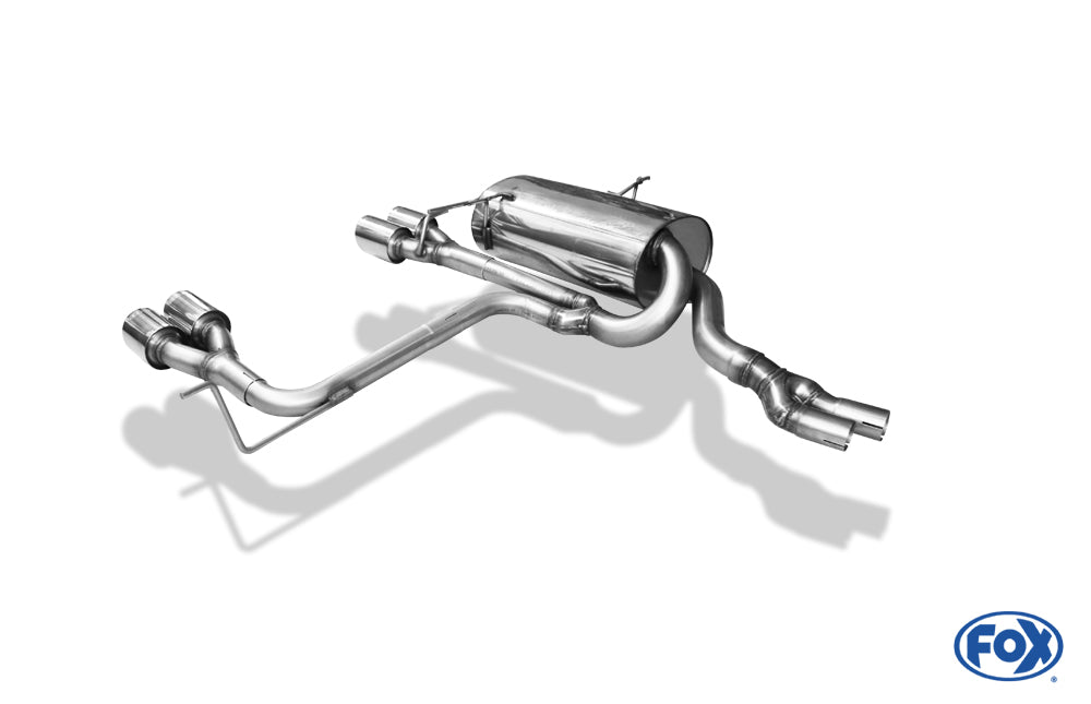 FOX BMW E46 320/ 323/ 325/ 328/ 330 Endschalldämpfer Ausgang zentriert - 4x90mm Typ 14 mittig