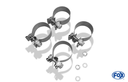 FOX BMW E90/91/92/93 335i/335d Endschalldämpfer rechts/links - 1x90 Typ 17 rechts/links
