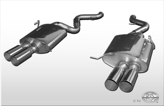 FOX BMW E93 M3 Cabrio - Super Sound Endschalldämpfer rechts/links - 2x90 Typ 10 rechts/links