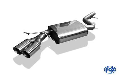 FOX BMW E90/91/92 - 320d Endschalldämpfer - 2x76 Typ 25