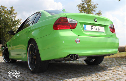 FOX BMW E90/91 - 325i Endschalldämpfer - 2x80 Typ 24